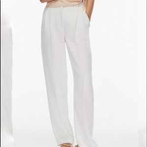 Aritzia Effortless Pants in Light birch + 2 Babaton Bodysuits